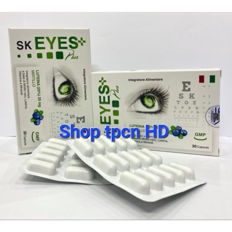 SK EYES Plus tăng cường thị lực, chống oxy hoá, giảm nguy cơ cận thị, nhược thị, mất thị lực