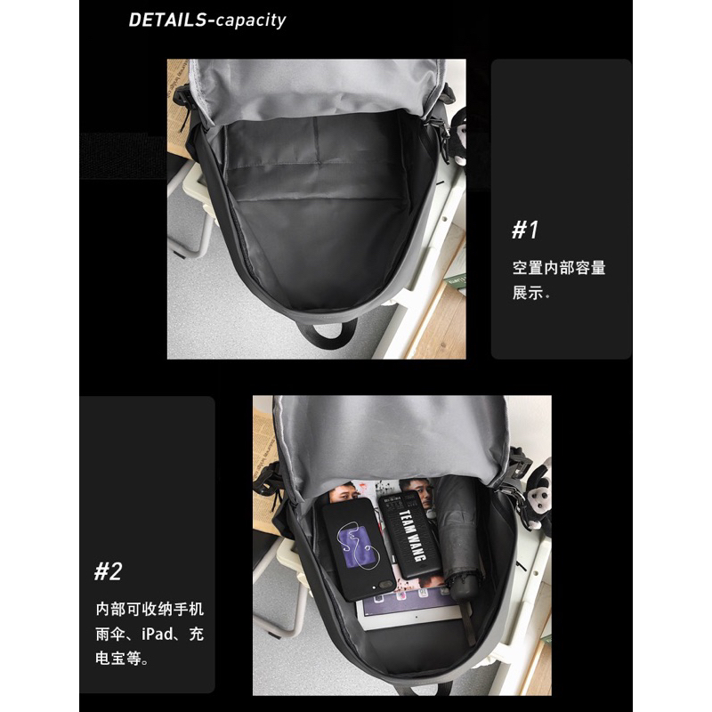 BALO DA PU CHỐNG THẤM KÍCH THƯỚC LỚN UNISEX