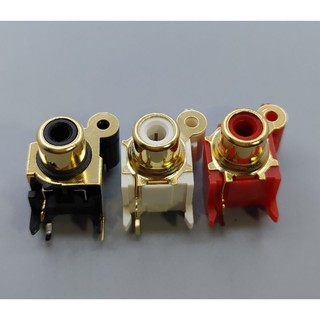 Jack RCA, AV đơn, jack bông sen đồng mạ vàng