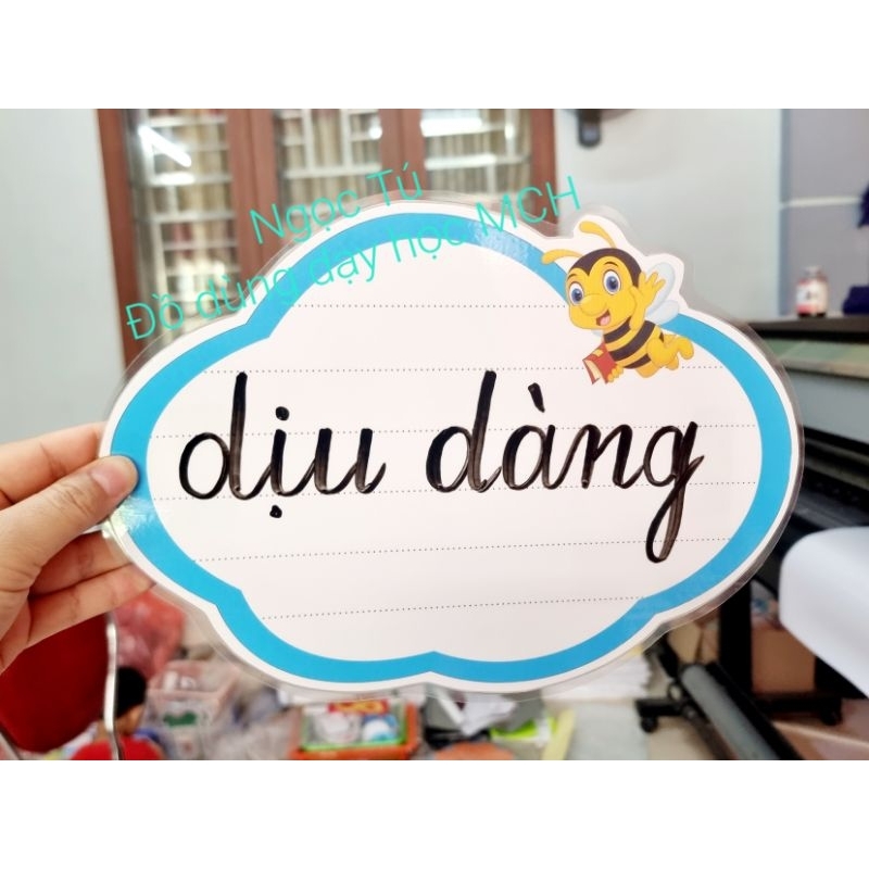 Sét bộ Mây và Mặt trời  In Ép có nam châm lá