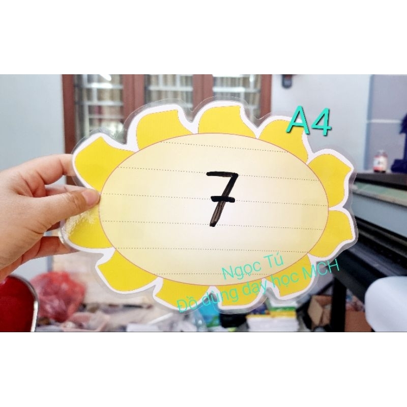 Sét bộ Mây và Mặt trời  In Ép có nam châm lá