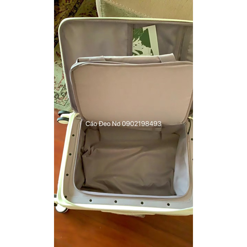 Vali Xách Tay 7 In 1 Cao Cấp 1 Ngăn Sâu BROMEN Mẫu Mới Nhất - Cáo Đeo Nơ