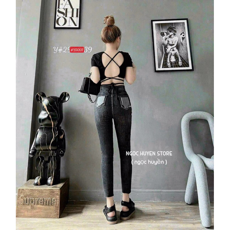 ❤️ Sỉ từ 5sp đủ loại ❤️ 🌸JEAN NỮ COTTON LƯNG CAO 🔜 Giá 165k ❌SIZE S M L 🤫 Giá giảm theo số lượng