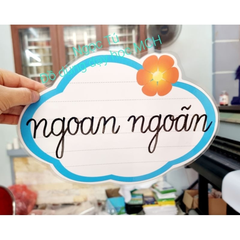 Sét bộ Mây và Mặt trời  In Ép có nam châm lá