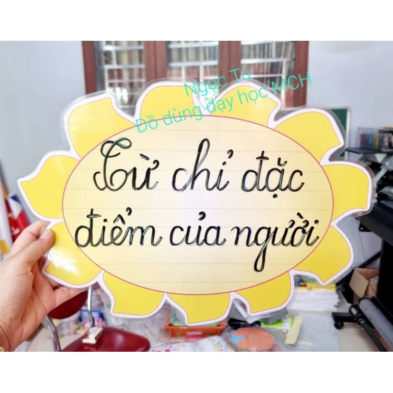 Sét bộ Mây và Mặt trời  In Ép có nam châm lá