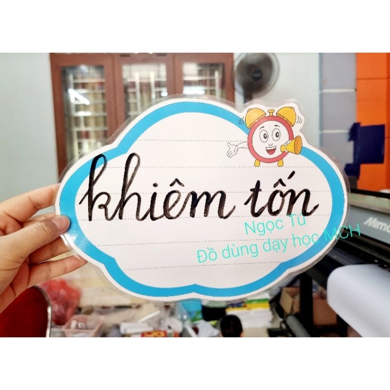 Sét bộ Mây và Mặt trời  In Ép có nam châm lá