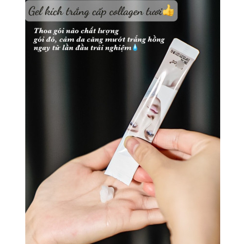 Gel Kích Trắng Cấp Collagen Tươi Giúp Cấp Ẩm, Dưỡng Trắng, Phục Hồi & Tái Tạo Làn Da Căng Mướt, Mềm Mịn