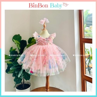 Váy công chúa cho bé BinBon Baby,đầm công chúa Elsa cho bé