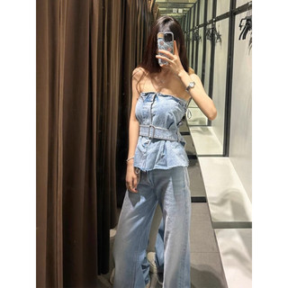 Pur. studio - áo ống denim