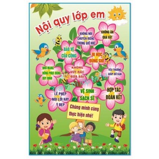 Nội quy lớp học - bạt cỡ: 80 x 120cm