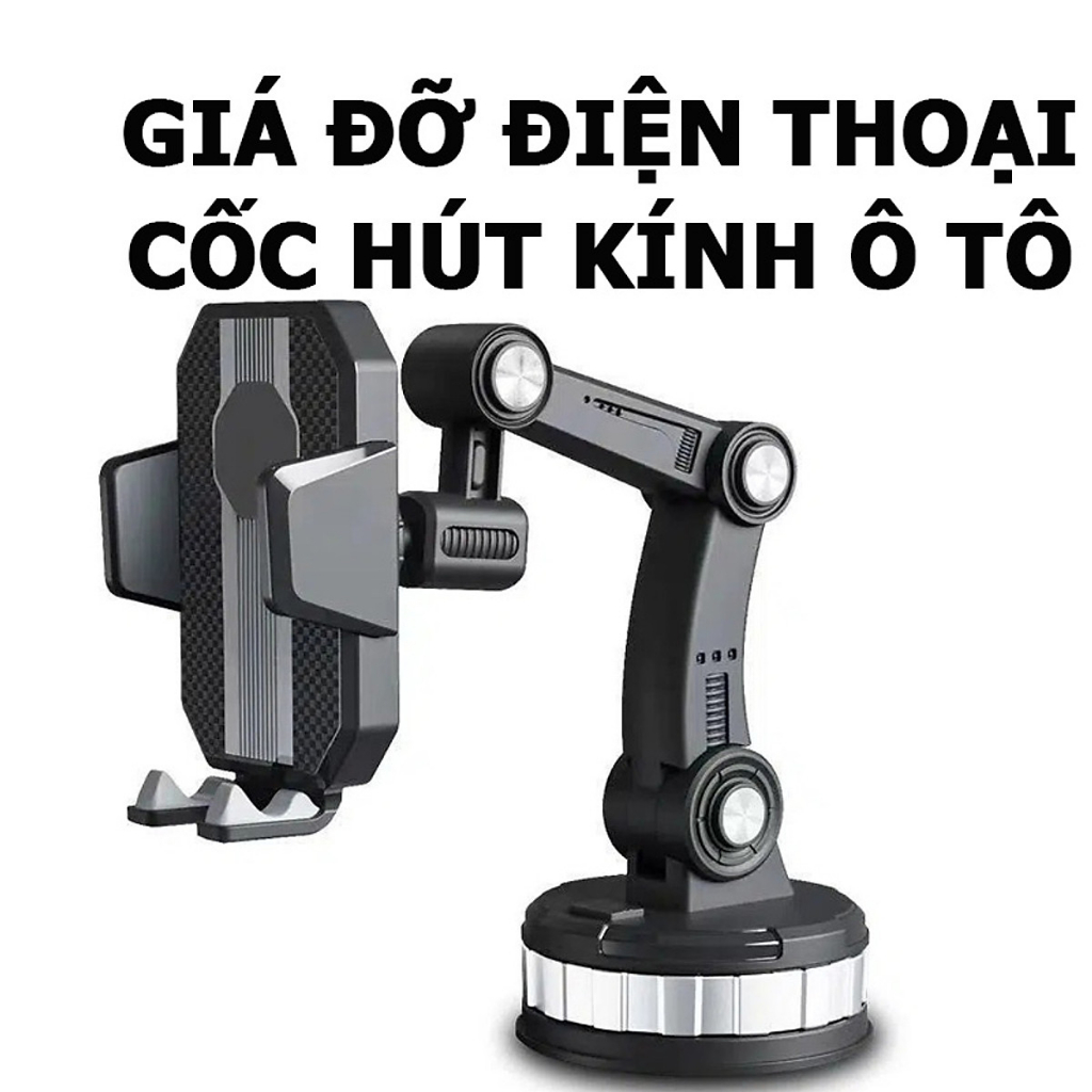 Giá Đỡ Điện Thoại Siêu Hít Xoay 360 Độ W30 - Có Núm Xoay Trắng Cố Định Chống Rung Xoay Được 360 Độ