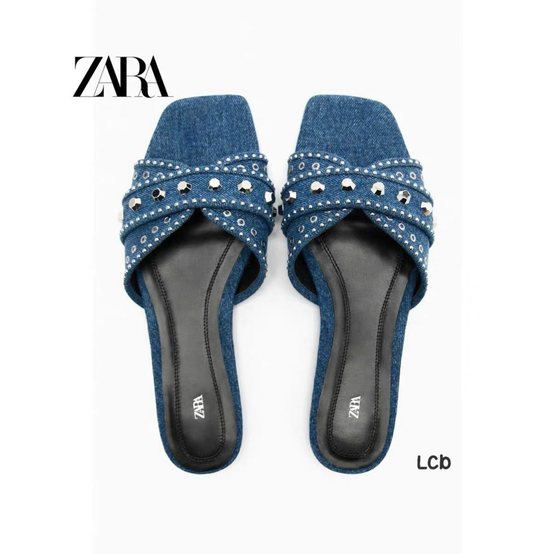 Dép bệt zara jean 2023 xịn full box