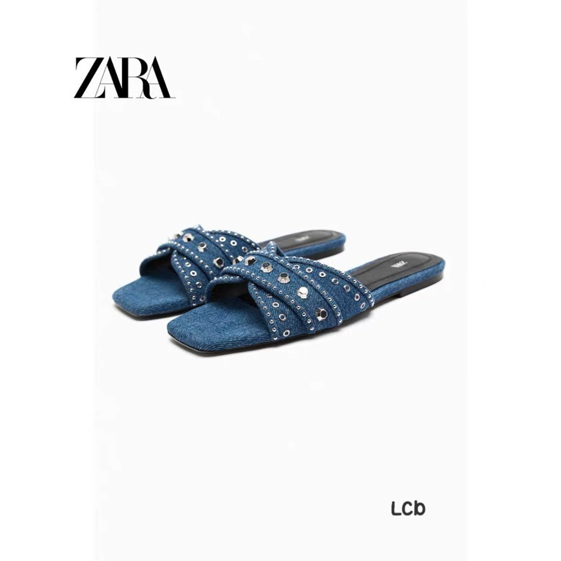Dép bệt zara jean 2023 xịn full box