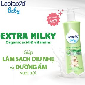 (HÀNG CHẤT) Sữa tắm cho bé chai to 250ml, Sữa tắm nước hoa Lactacyd Milky - Bảo vệ, nuôi dưỡng da và tóc bé