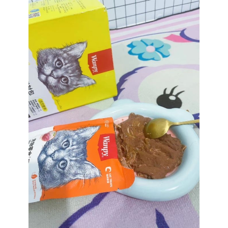 Pate Wanpy cho mèo gói 80g - Gói thức ăn ướt Wanpy 80g cho mèo