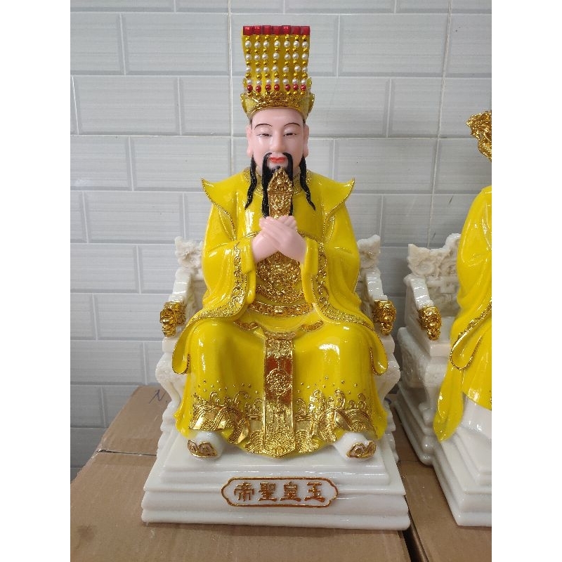 Tượng Ngọc Hoàng Thượng  Đế, Tây Vương Mẫu cao 40cm