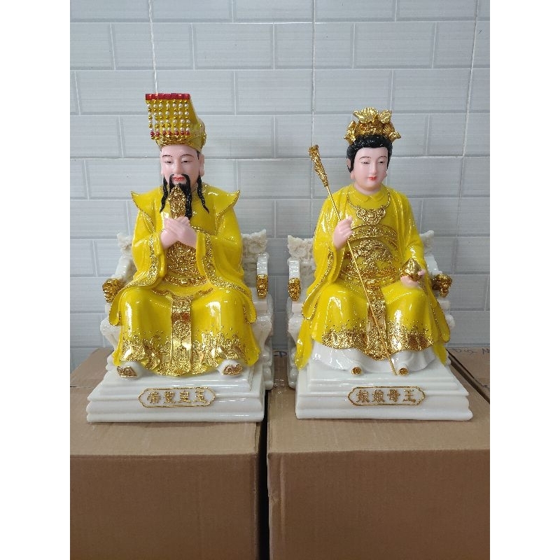 Tượng Ngọc Hoàng Thượng  Đế, Tây Vương Mẫu cao 40cm