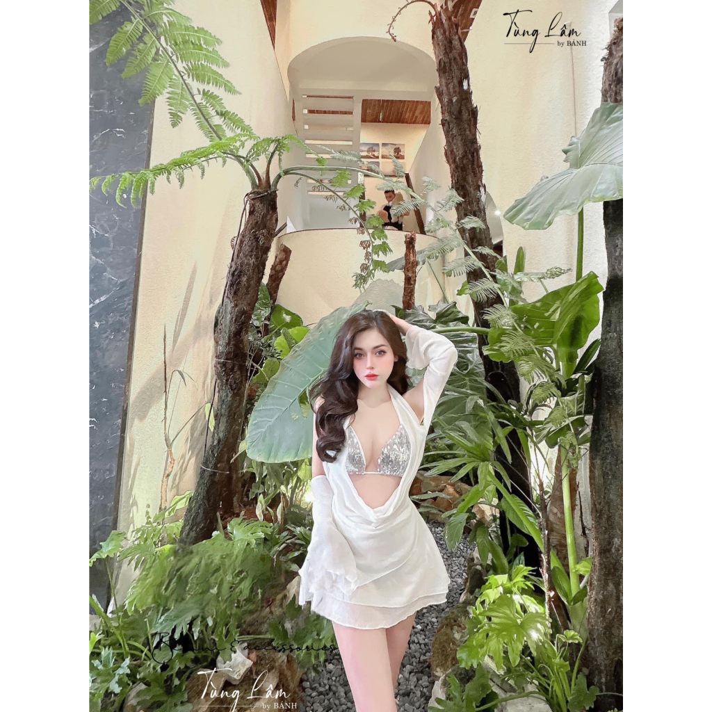 Váy kèm bra sexy Oufit cho ce sống ảo mùa du lịch