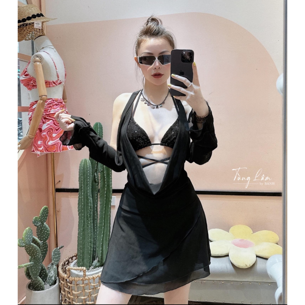 Váy kèm bra sexy Oufit cho ce sống ảo mùa du lịch