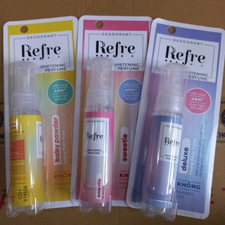 Xịt Khử Mùi Refre Đủ mùi 30ml Cty Rohtomeltholatum.