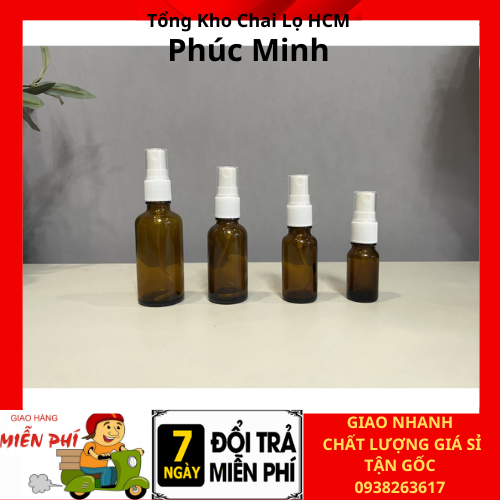 Chai Xịt Phun Sương  Chai xịt phun sương thủy tinh đựng nước hoa, dầu thơm, tinh dầu