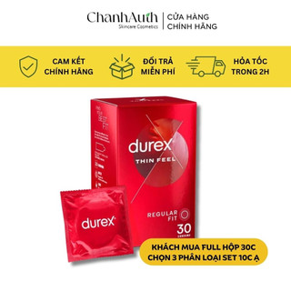 Bao cao su Durex hàng chính hãng Úc 30 chiếc 1 hộp