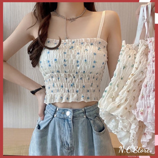 Áo 2 Dây Nhún Hoa Nhí Bé Xinh Cực Dễ Thương Áo Bé