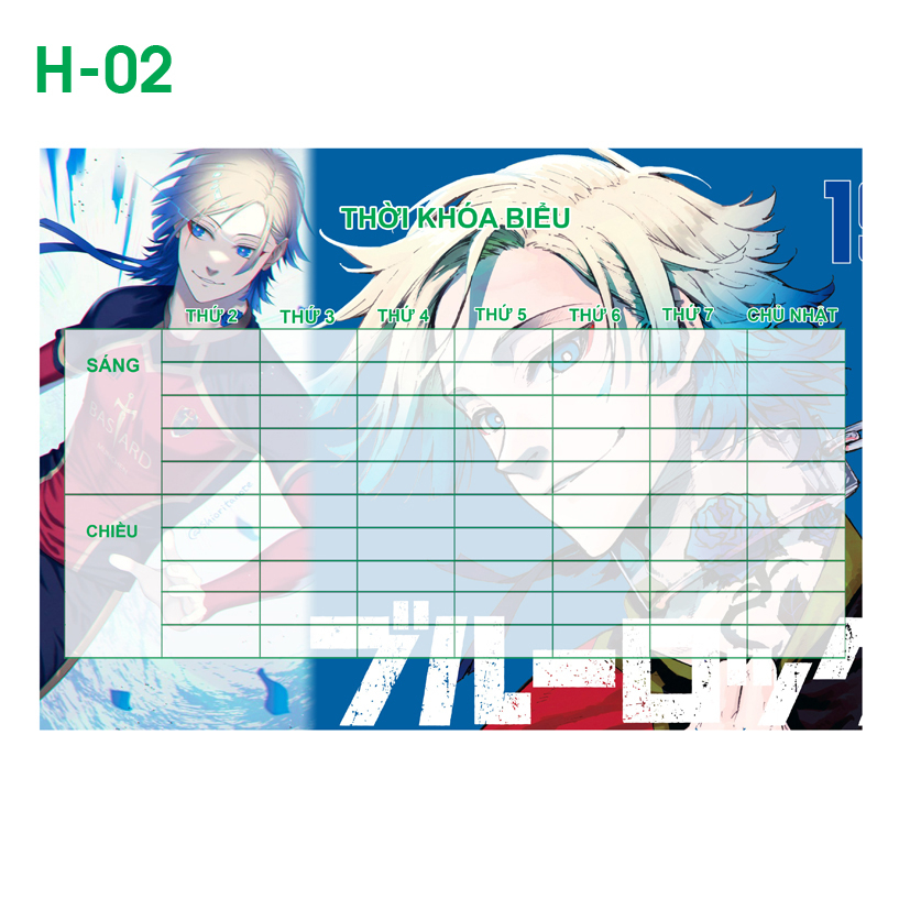 Thời Khoá biểu anime Blue lock mechael kaiser- Thời khoá biểu Blue Lock