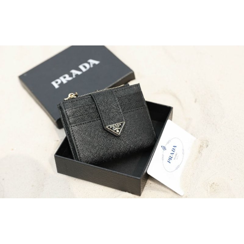 Ví nữ xinh hàng cao cấp Pra.da da xước đẹp dã man fullbox