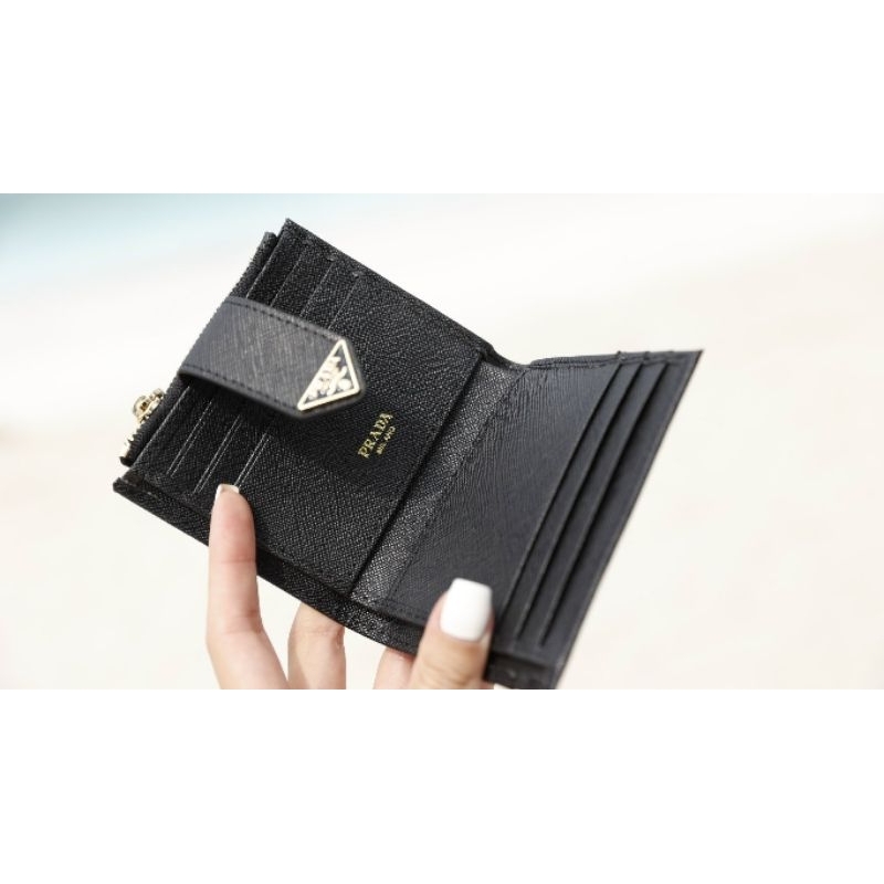 Ví nữ xinh hàng cao cấp Pra.da da xước đẹp dã man fullbox