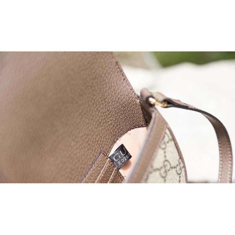 Túi đeo chéo nữ G.C ophidia sz20cm viền nâu đẹp mê li fullbox 2 lớp