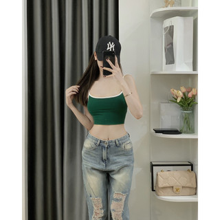 Áo 2 dây viền basic