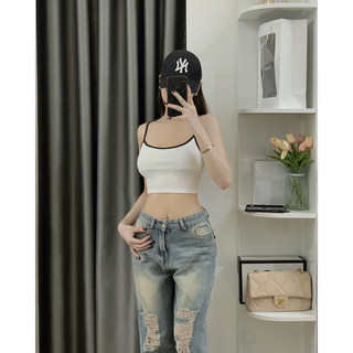 Áo 2 dây viền basic