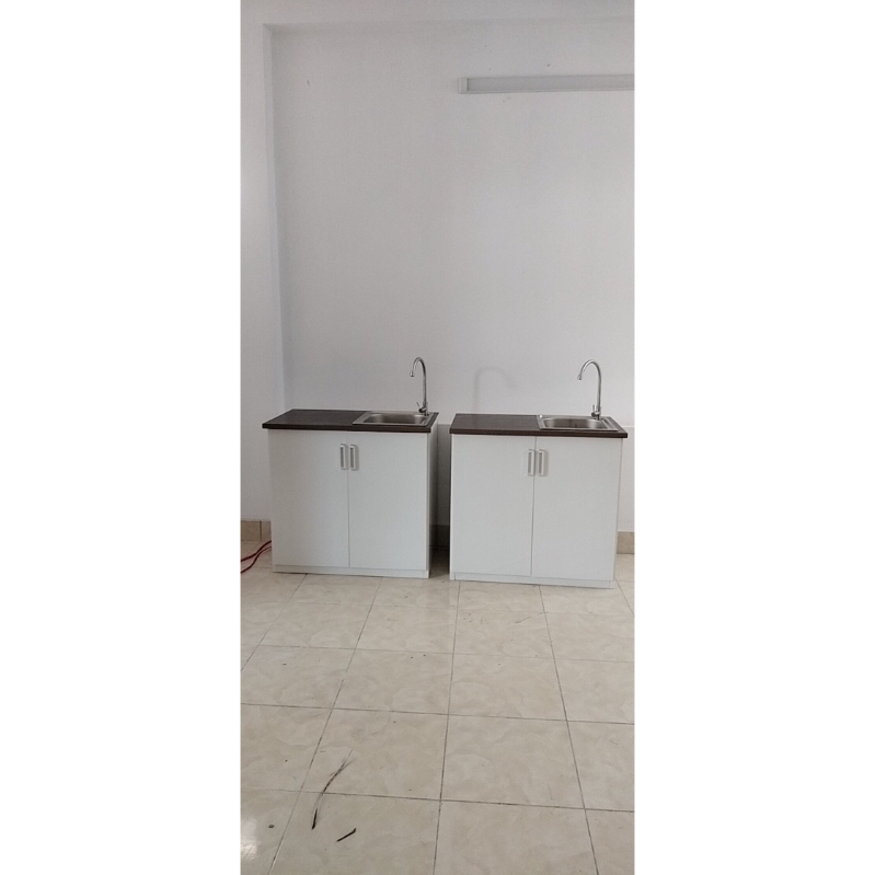 Tủ bếp Mini giá rẻ nhựa Đài Loan mặt nhựa chinhuei cao 80 ngang 84cm mặt 50cm, có bồn rửa