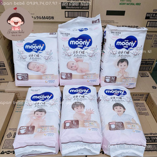 BỈM DÁN/QUẦN MOONY NATURAL NỘI ĐỊA CÁC SIZE Nb90/S84/M64/M58/L54/L44/XL38/XXL26
