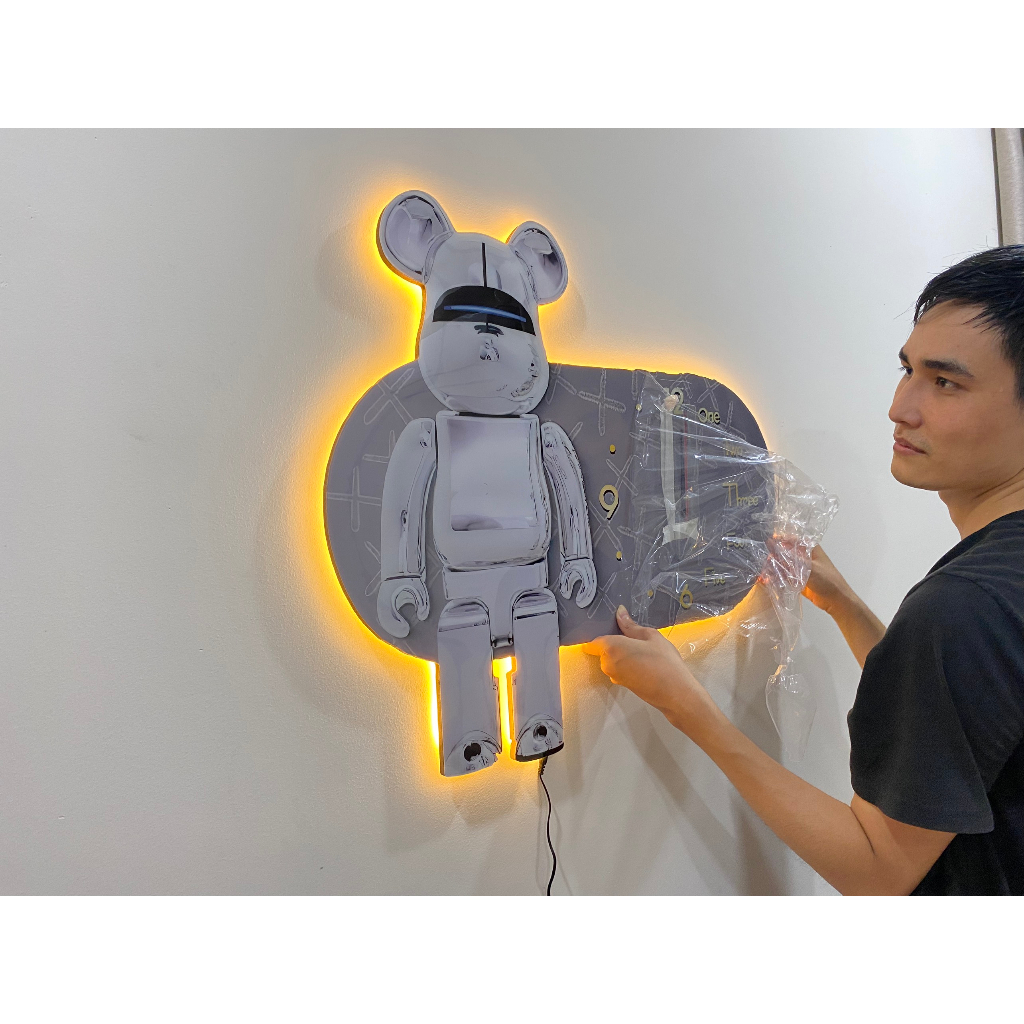 Tranh Đồng Hồ Đèn Led Tráng Gương Cao Cấp, Decor, Trang Trí Phòng Khách, Showroom, Spa, Nail, Quán Cà Phê