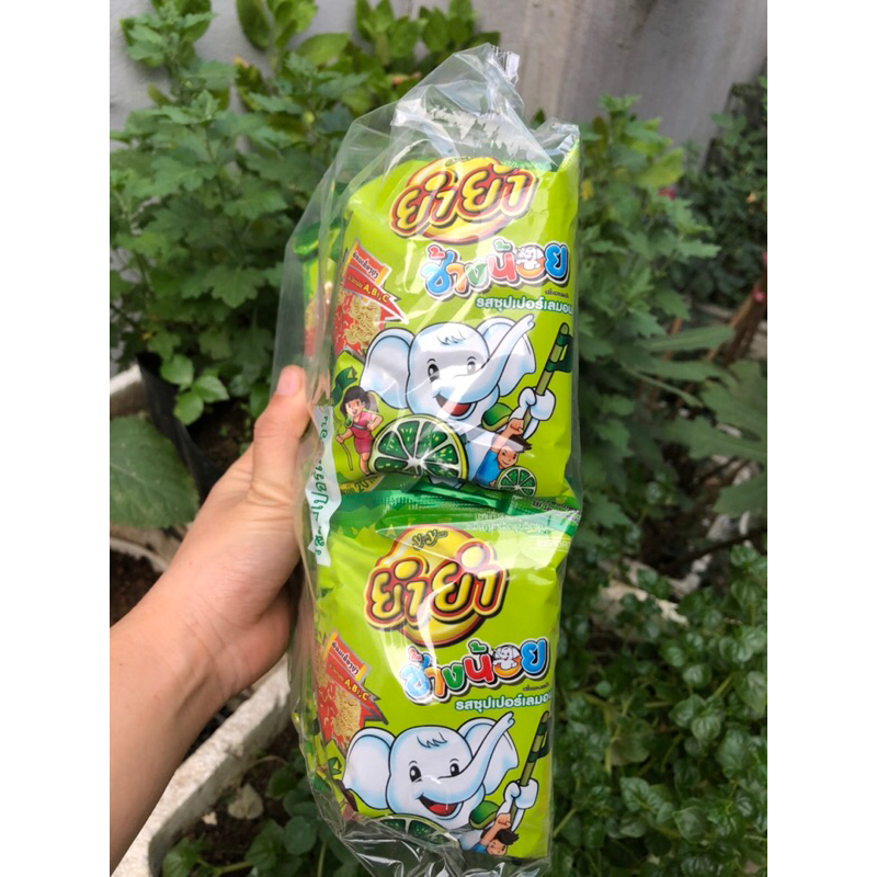 Mì tôm trẻ em nội địa Thái Lan hiệu con voi bịch 12 gói