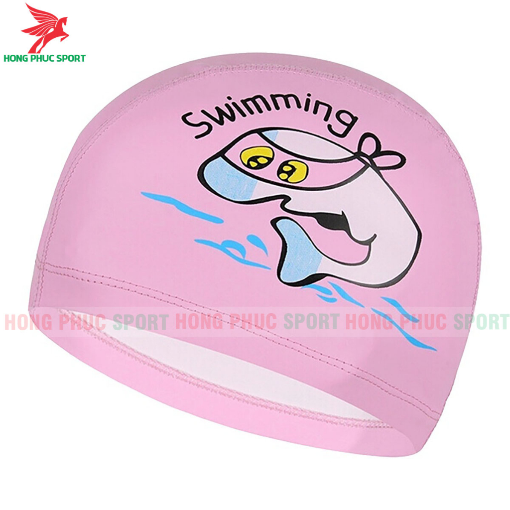 Mũ bơi cho bé phù hợp trẻ em trên 3 tuổi hình ngộ nghĩnh chất liệu an toàn