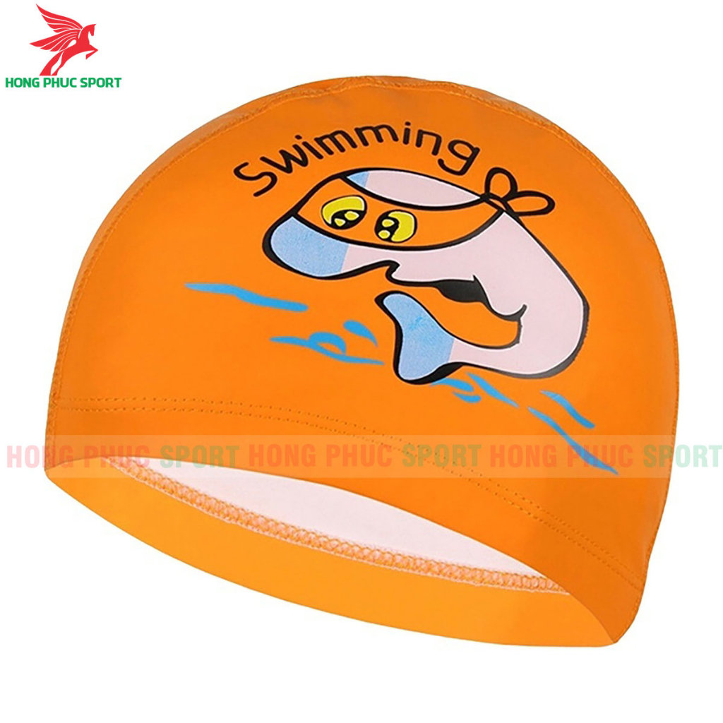 Mũ bơi cho bé phù hợp trẻ em trên 3 tuổi hình ngộ nghĩnh chất liệu an toàn