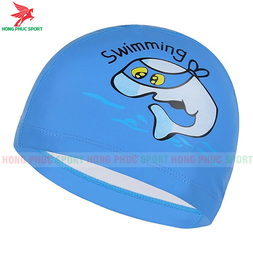 Mũ bơi cho bé phù hợp trẻ em trên 3 tuổi hình ngộ nghĩnh chất liệu an toàn