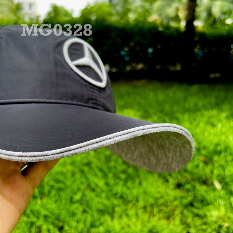 Nón kết Mũ lưỡi trai thể thao nam nữ thêu nổi Mercedes Benz AMG màu đen MG0328