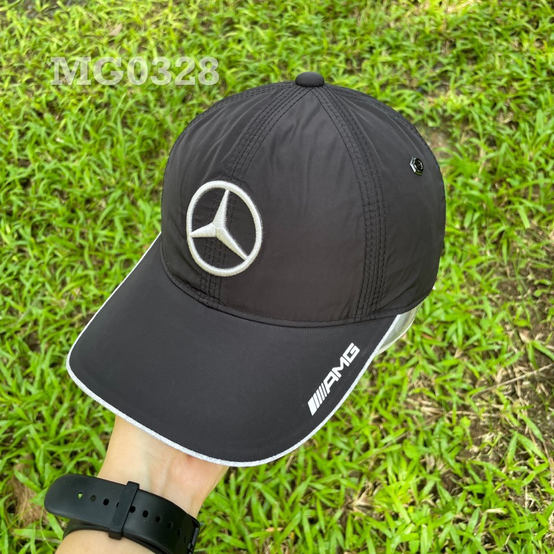 Nón kết Mũ lưỡi trai thể thao nam nữ thêu nổi Mercedes Benz AMG màu đen MG0328