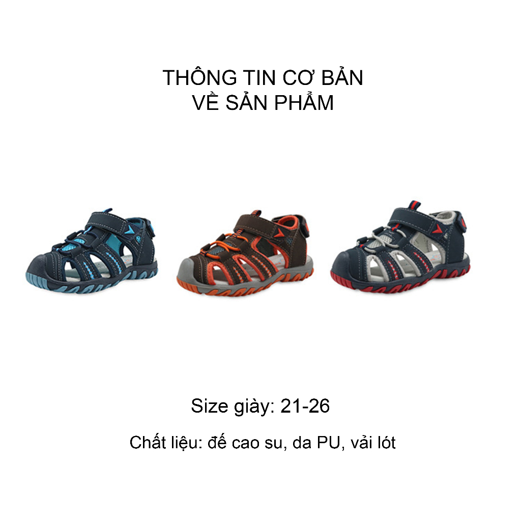 Dép sandal trẻ em chỉnh hình y khoa hỗ trợ bàn chân bẹt bé trai Apakowa Nga mùa hè