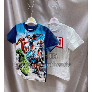 Set 2 áo phông cotton bé trai hm uk 2-4y 6-8y