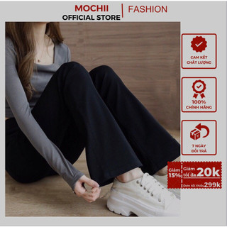 Quần legging ống loe Lưng Cao dáng dài - Chất UMI Hàn co giãn 4 chiều