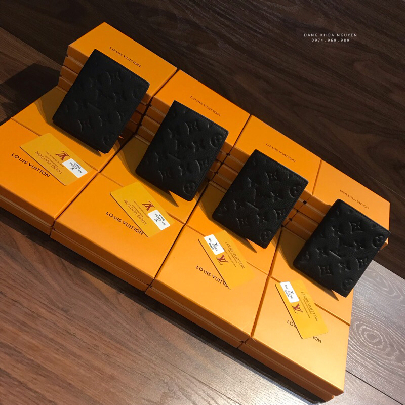 VÍ NAM LV VÂN HOA DÁNG ĐỨNG HÀNG FULL BOX