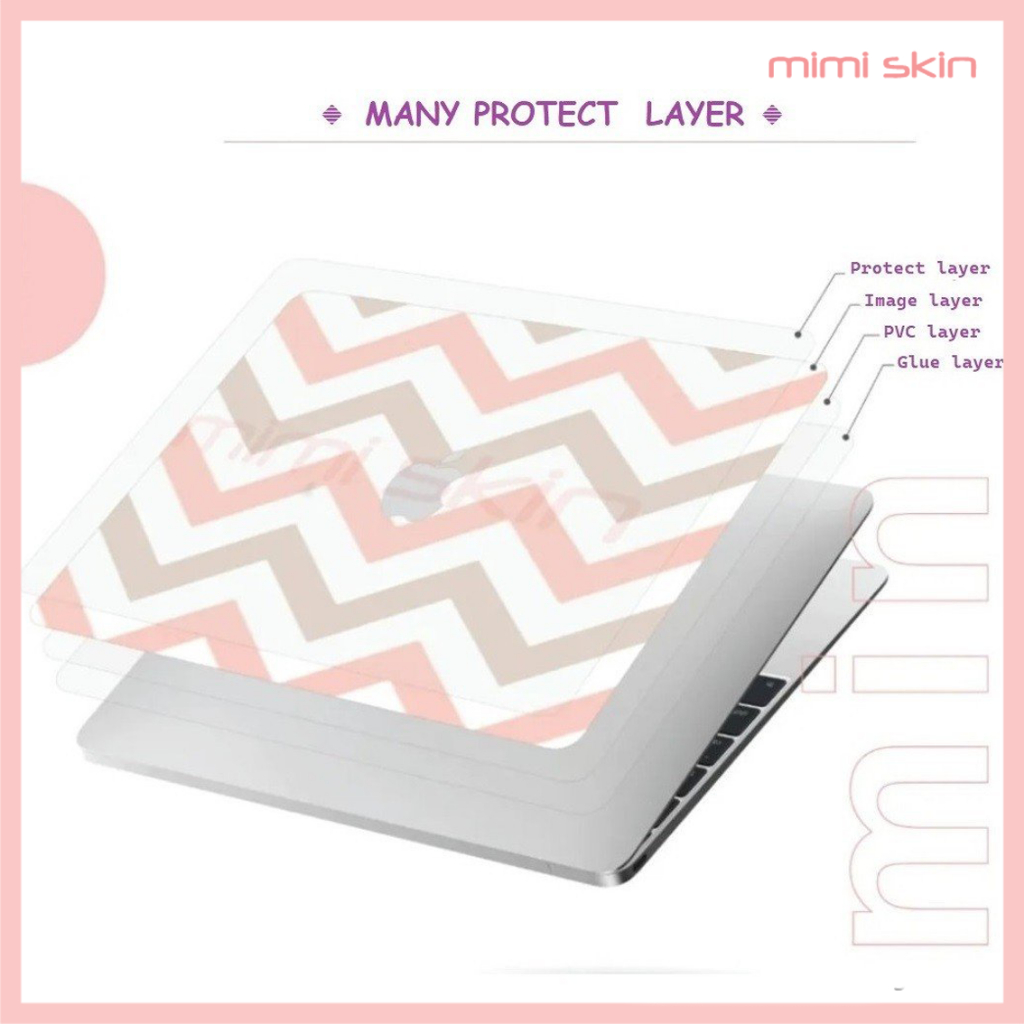 Sticker dán laptop Cô gái dễ thương được cắt sẵn cho các loại laptop hiệu MIMISKIN