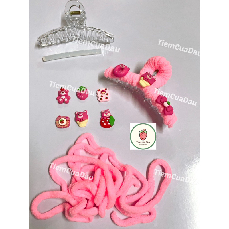 Set Quà Nguyên Liệu Tự Làm Kẹp Tóc Handmade Dễ Thương 6 Sticker