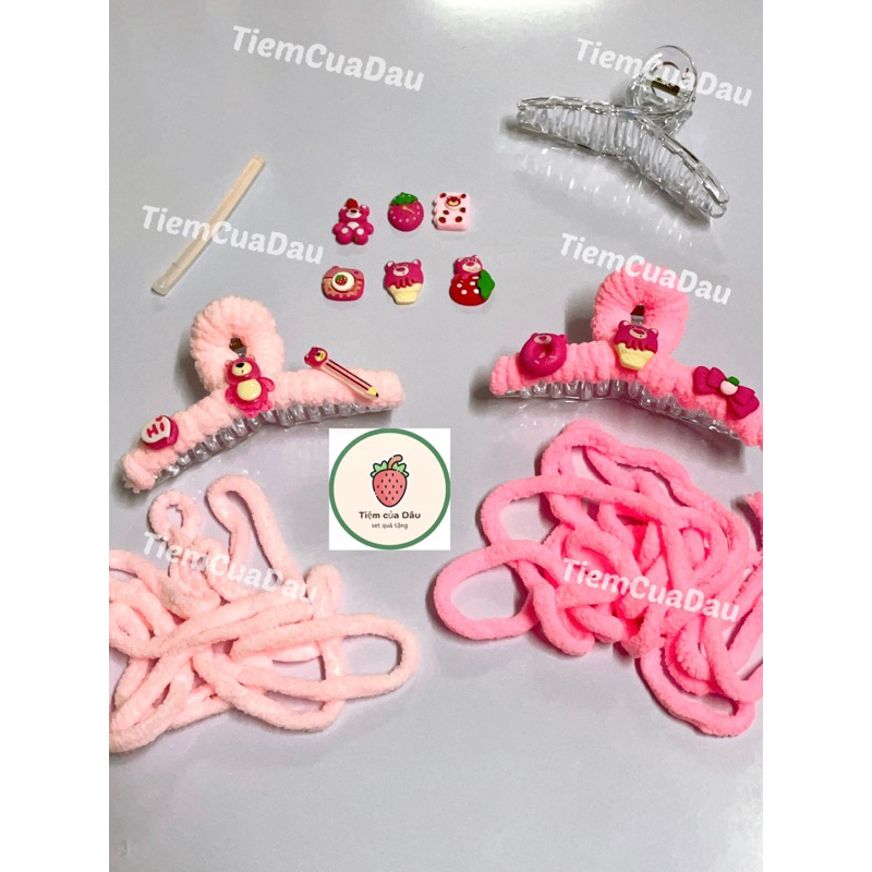 Set Quà Nguyên Liệu Tự Làm Kẹp Tóc Handmade Dễ Thương 6 Sticker
