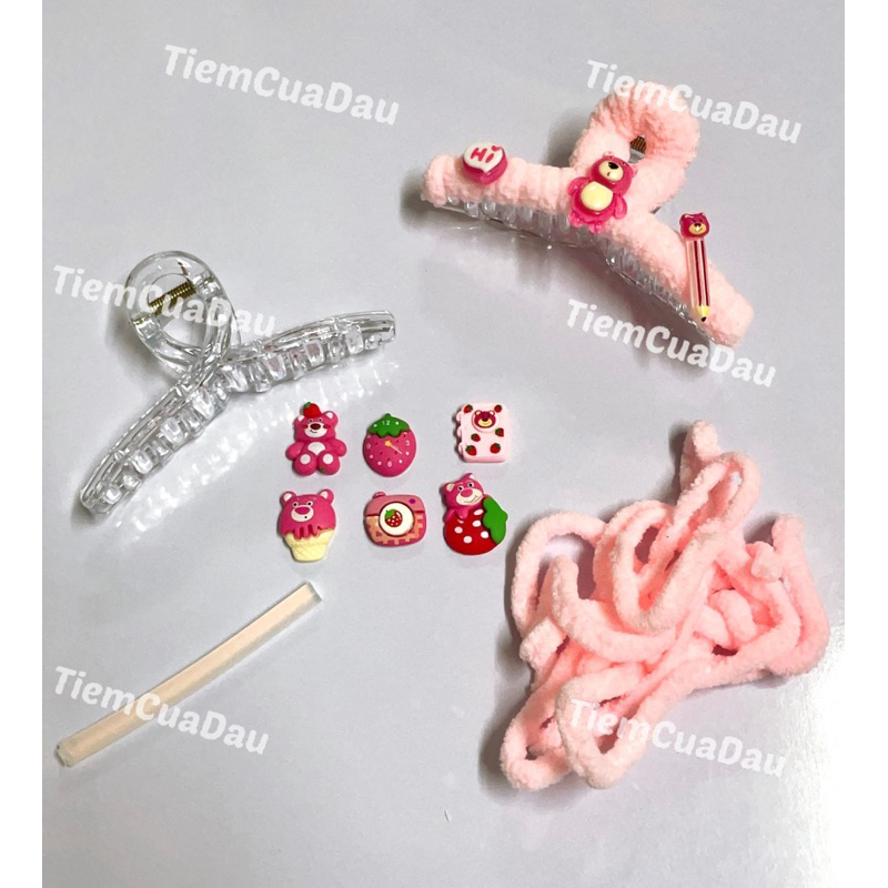 Set Quà Nguyên Liệu Tự Làm Kẹp Tóc Handmade Dễ Thương 6 Sticker